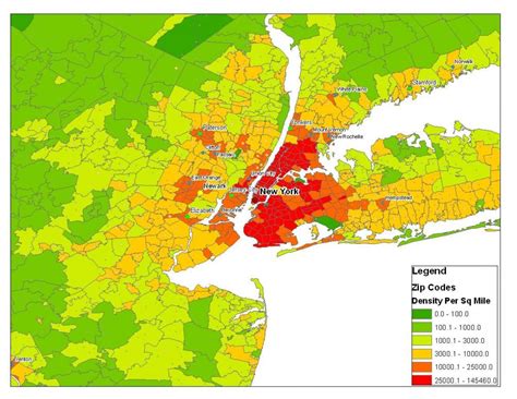 new york city population density per square mile|Map Shows World by Population Density .